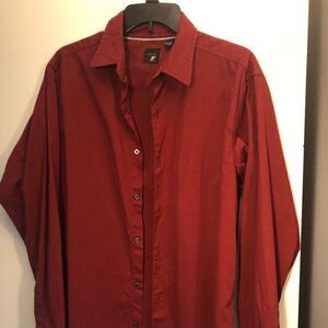 J F Modern Button Cotton Long Sleeve Shirt size L